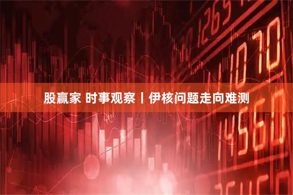 股赢家 时事观察丨伊核问题走向难测