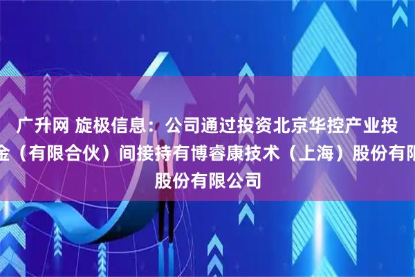 广升网 旋极信息：公司通过投资北京华控产业投资基金（有限合伙）间接持有博睿康技术（上海）股份有限公司
